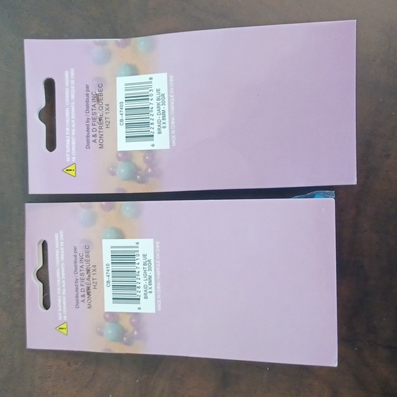 NEW! Craft Plastic Beads - Blue - 16 Pkgs (6962 - Picture 3 of 3